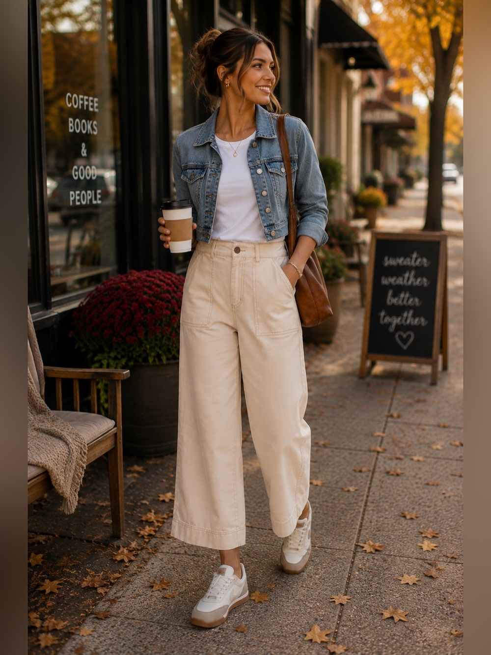 Abercrombie Utility Wide Leg Crop Pants XS Ecru Cream Pockets Airport Travel